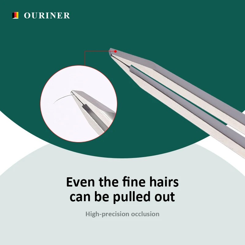 Eyebrow Tweezers Colored Hair Fine Hair Puller Stainless Steel Slant Eyebrow Tweezer Eyelash Remover Makeup Tool