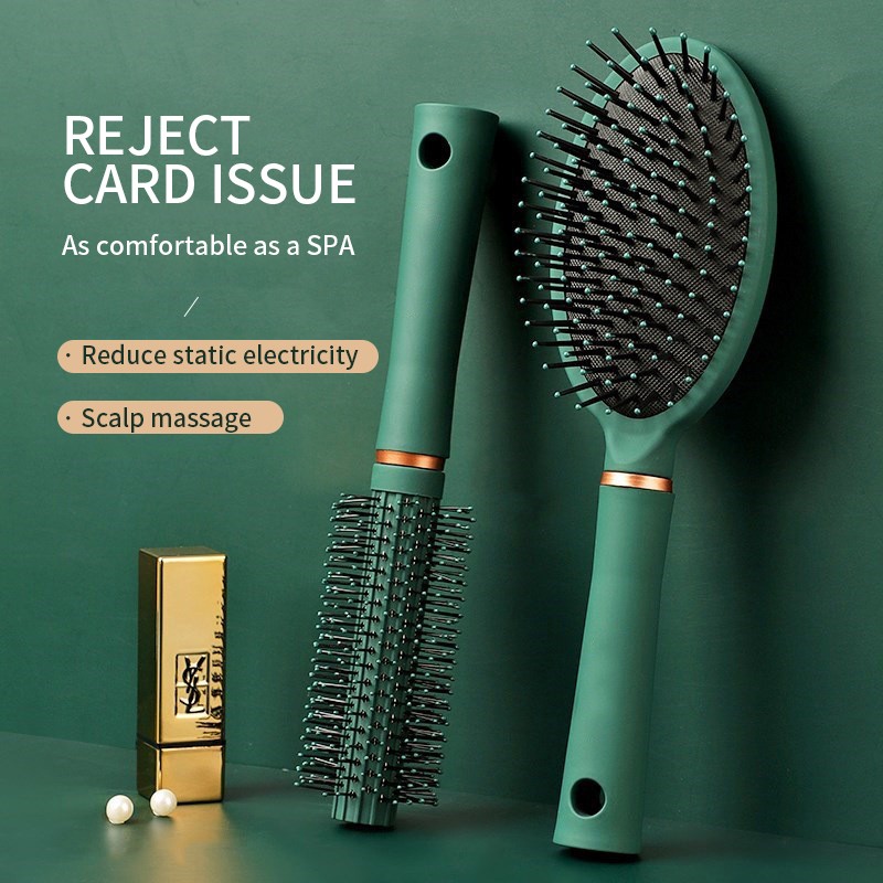 Hot Sale Men Women Hair Brush Comb Set with Ball Tip Bristles for All Hair Types