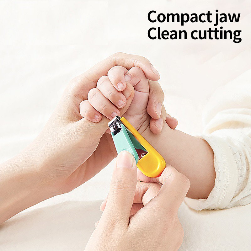 Portable Baby Nail Clipper Manicure Kit Stainless Steel Safety Nail Clipper Scissors Beauty Kit for Daily Health Clean Care