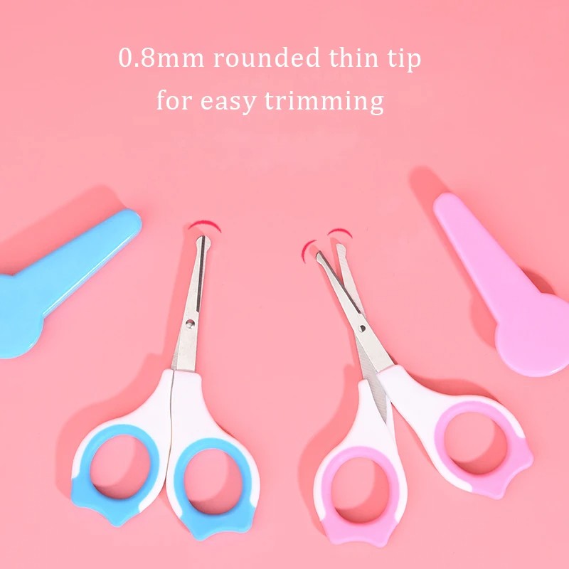 New Series Baby Children Nail Clipper Newborn Baby Safety Blue Pink Manicure Nail Scissors Children Convenient
