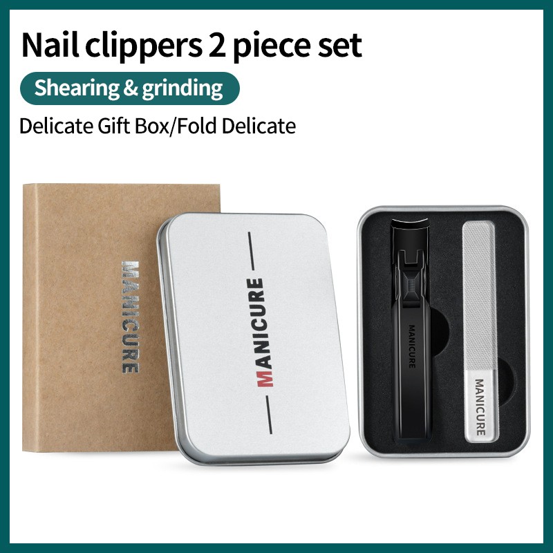 High-Quality Powder Steel Manicure Tool Nail Clipper Set with Super Wide Jaw Opening Trimmer Sharp Jaw Toe Finger Nail Clipper