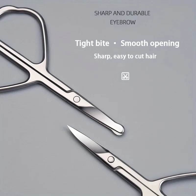 New Butterfly Shape Eyebrow Scissors Curved Blade Cuticle Nipper Professional Stainless Steel Manicure Trimmer Hair Remover
