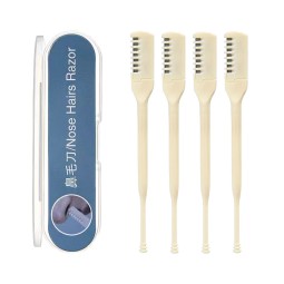 Nose Ear Hair Trimmer 360 Rotation Shaving Double Sided Comb Razor Nostril Cleaner Portable Women Nose Hair Trimmer