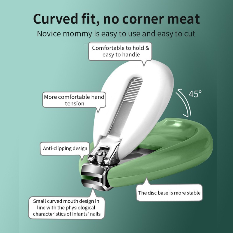 All Types Baby Supplies 5 pcs Baby Nail Set Other Baby Supplies Nail Care Set with Cute Baby Case