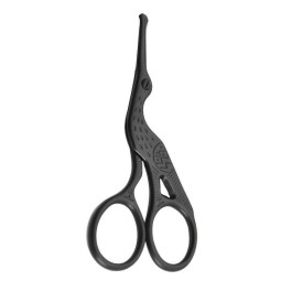 Advanced Facial Hair Scissors Safety Black Round Tip Nose Hair Beard Eyebrow Eyelash Men Women Trimming Scissors
