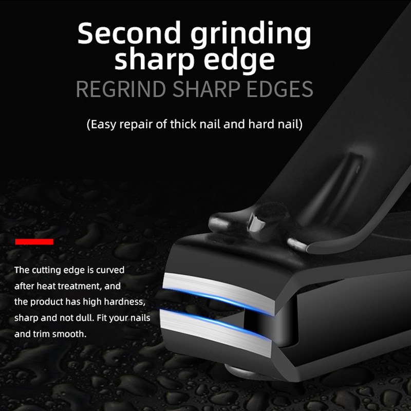 18PCS Manicure Set Pedicure Set Nail Clipper Stainless Steel Cuticle Clipper Nail Clipper Trimming Tool with PU Case Kit