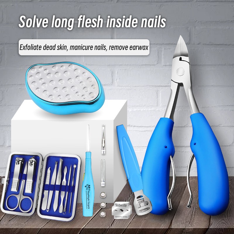 Hot Sale 5 in 1 Manicure Pedicure Set Stainless Steel Teel Nail Clipper Set Beauty Set Home Nail Clipper Tool