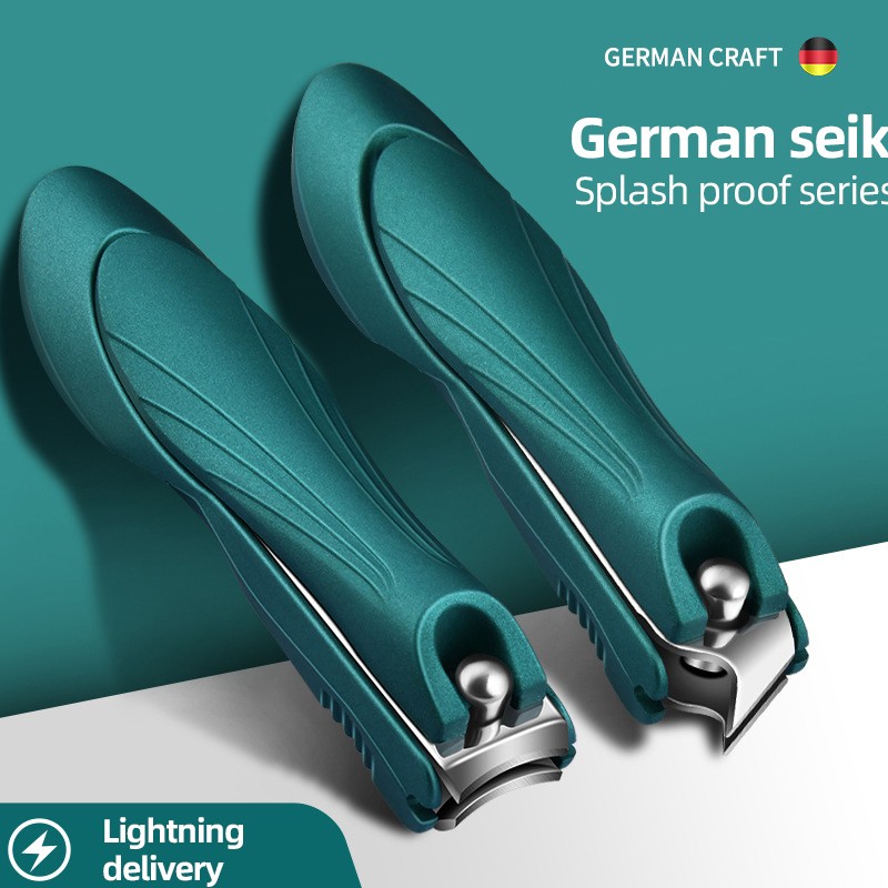 Stainless Steel Anti-Splash Nail Clipper Set Men Women Personal Care Manicure Pedicure Tool Finger Use