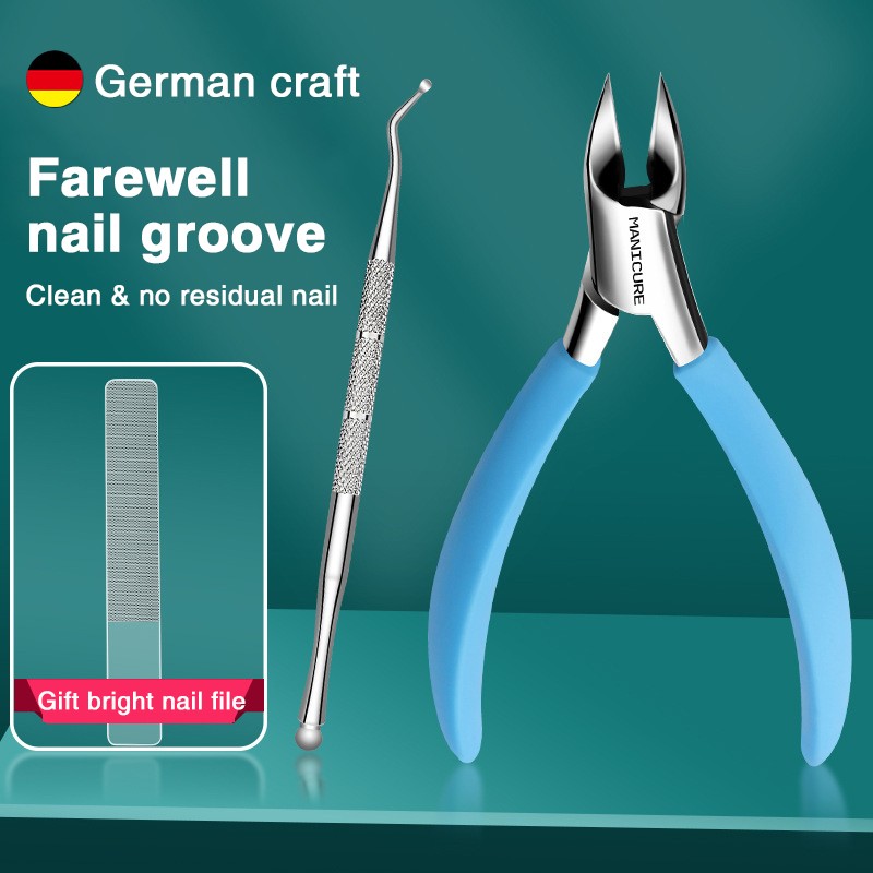 Professional Nail Care Tool Ultra Sharp Curved Stainless Steel Toenail Scissors Ingrown Thick Nail Dead Skin Dirt