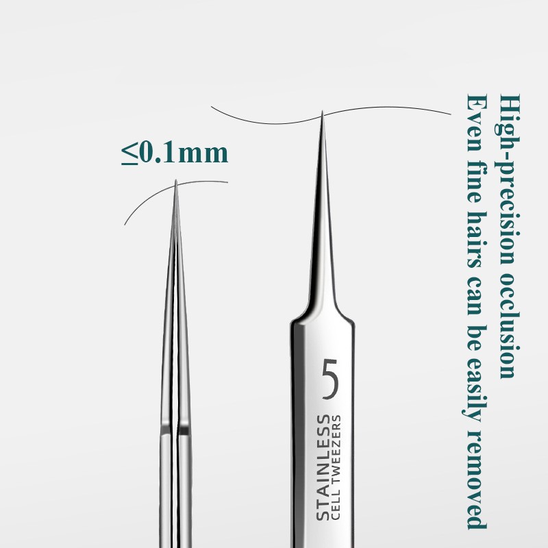 No. 5 High-Quality Ultra Fine Cell Blackhead Pimple Tweezers Beauty Hair Special Extractor Tool Acne Needle Tool