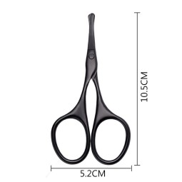 1PCS Professional Round Tip Facial Nose Hair Scissors Stainless Steel Eyebrow Scissors Multi-function Beauty Scissors