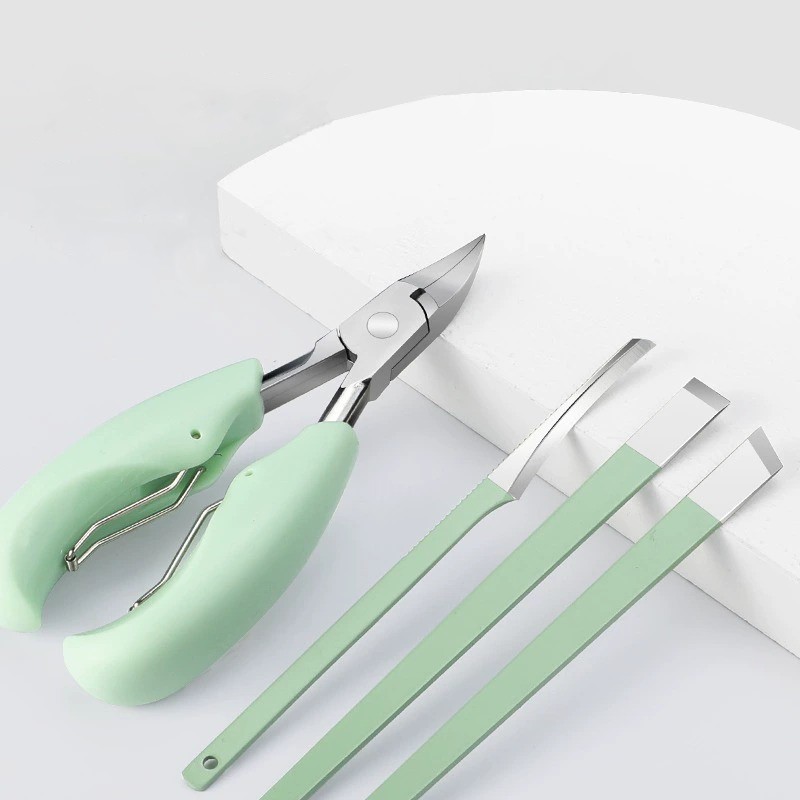 Portable Nail Clipper Special Set Stainless Steel Pedicure Nail Set with Toenail Cuticle Cutter Nail File Travel Home Use