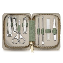 8pcs Nail Clipper Manicure Set Pedicure Set Stainless Steel Ingrown Toenail Clipper Tool with Travel Gift Box Set