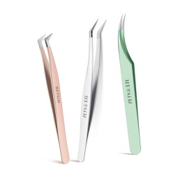 Eyelash Tweezers Makeup and Tool Eyelash Extension Tweezers Perfect Grip Eyelash Never Slip Beauty Tool