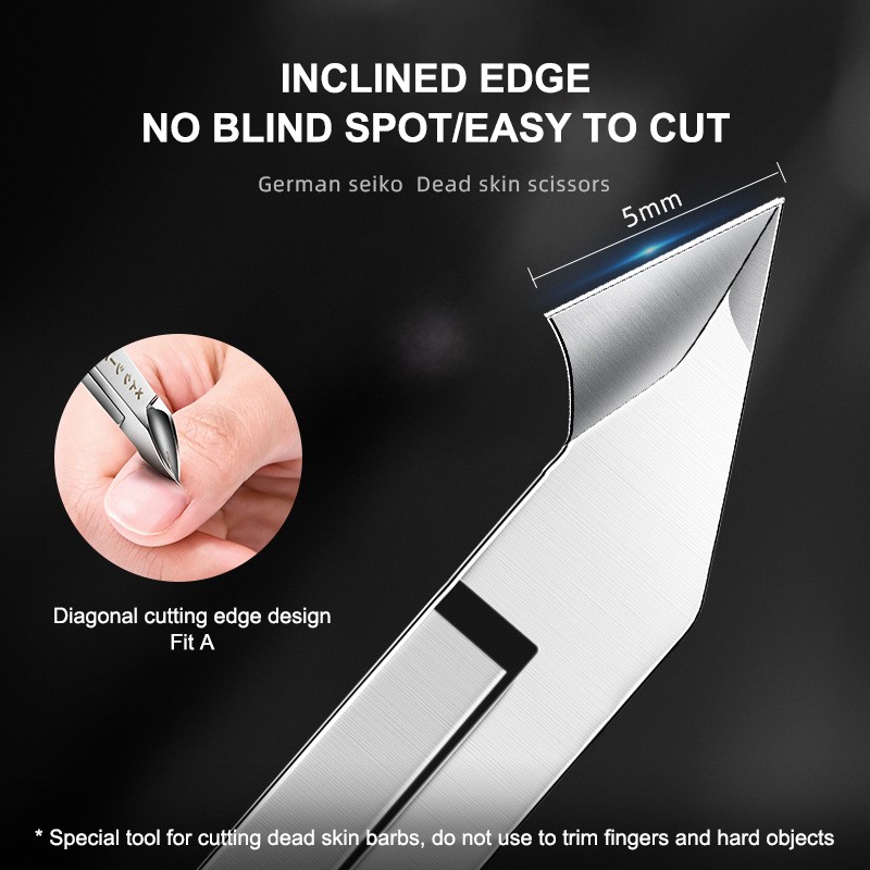 Toenail Scissors Set for Elderly Thick Toenail Toe Nail Clipper Adult Thick Nail Professional Diagonal Nail Clipper