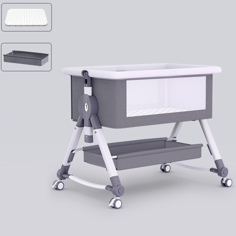 Hot Sale Multifunctional Foldable Bedside Crib Portable Newborn Bassinet Bedside Crib for Parents