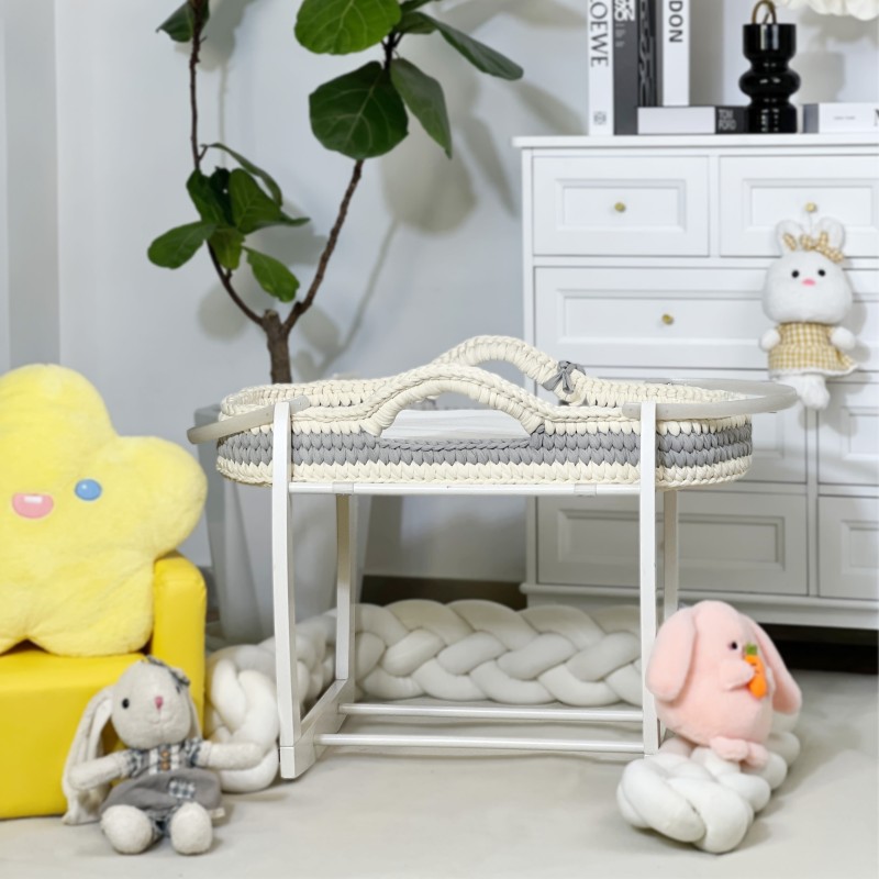 Wholesale Base Swing Rope Mattress Baby Moses Crochet Moses Basket Newborn Bassinet