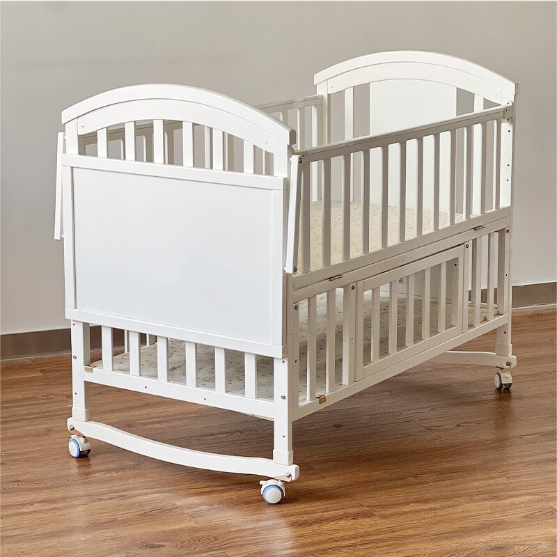 Multifunctional Newborn Sleep Wood Storage Wooden Baby Bed