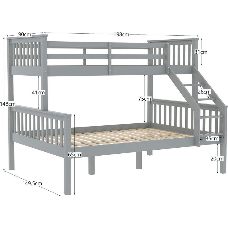 Cheap Bed Frame Children's Furniture Double Bed for Boys