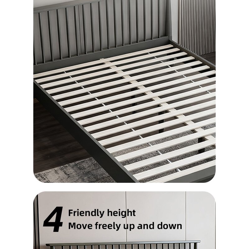 Single Bed Children's Bed Extra Strong 150X200 Modern Bed Frame King Teenager Bed Wood Bed