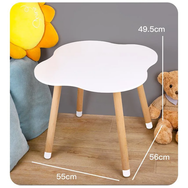 Tavolino Bimbi Detachable Wood Table Top Madeira Children's Table with Chairs
