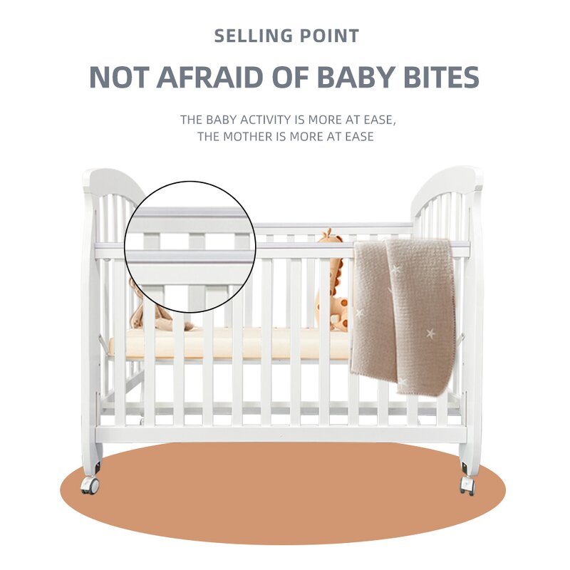 Kindergarten Most Luxurious Children's Bed Printed Original Wood Furniture Crib