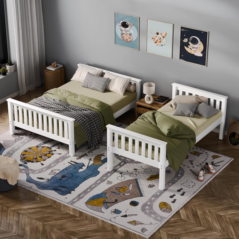 Cheap Bed Frame Children's Furniture Double Bed for Boys