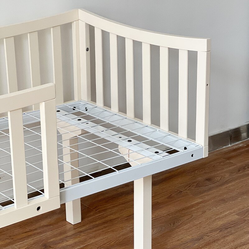 Natural Wood Color Sleep Single Bed Barrier Wood Girls Children's Bed