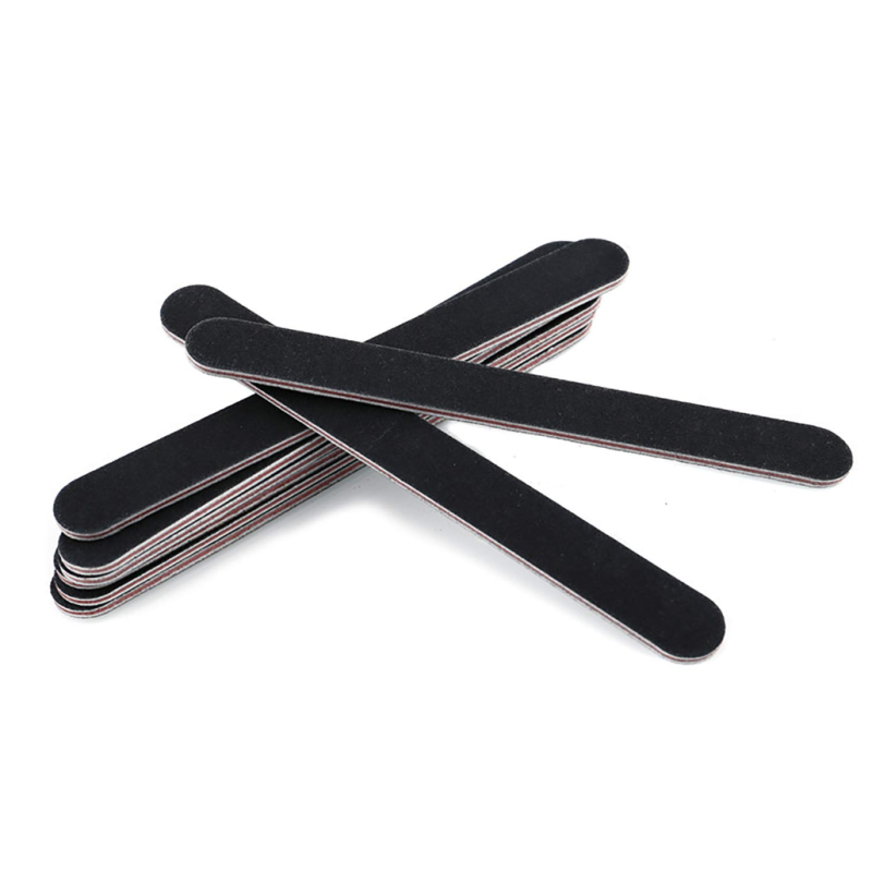 Custom Print Professional Nail Salon Tool Half Moon Disposable Zebra 100 180 Nail File Japanese Custom EVA Logo