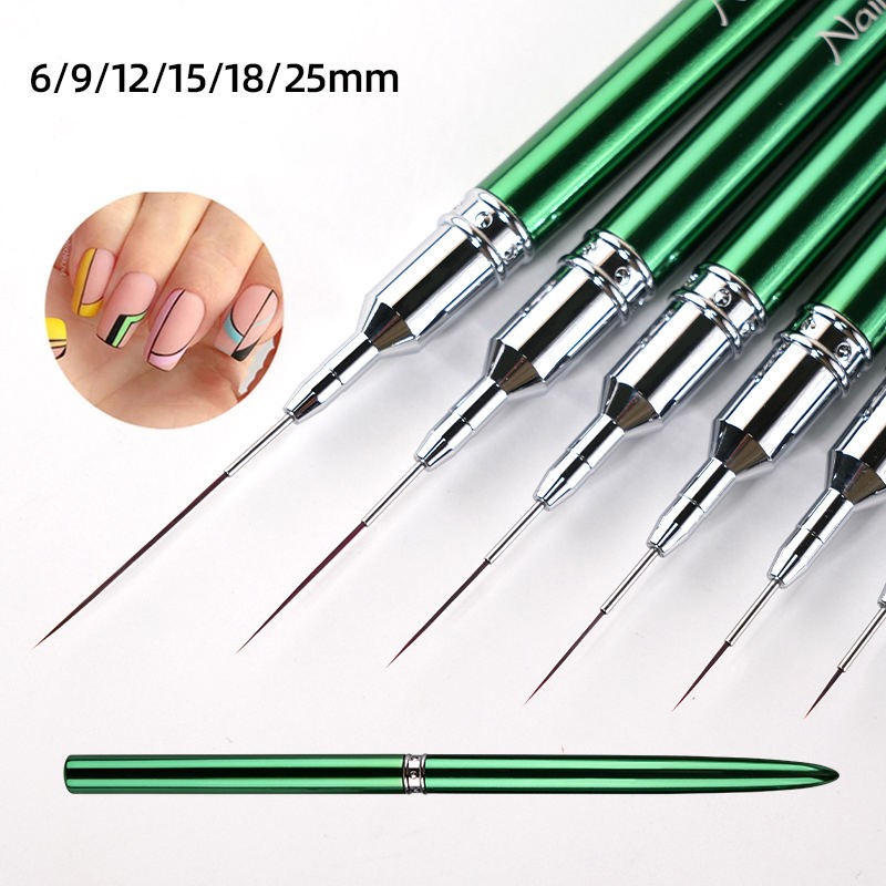 Nail Liner Brush Hand Painting Brush Acrylic UV Gel Color Paint Builder Drawing Pen Ultra-Thin Nail Liner Brush