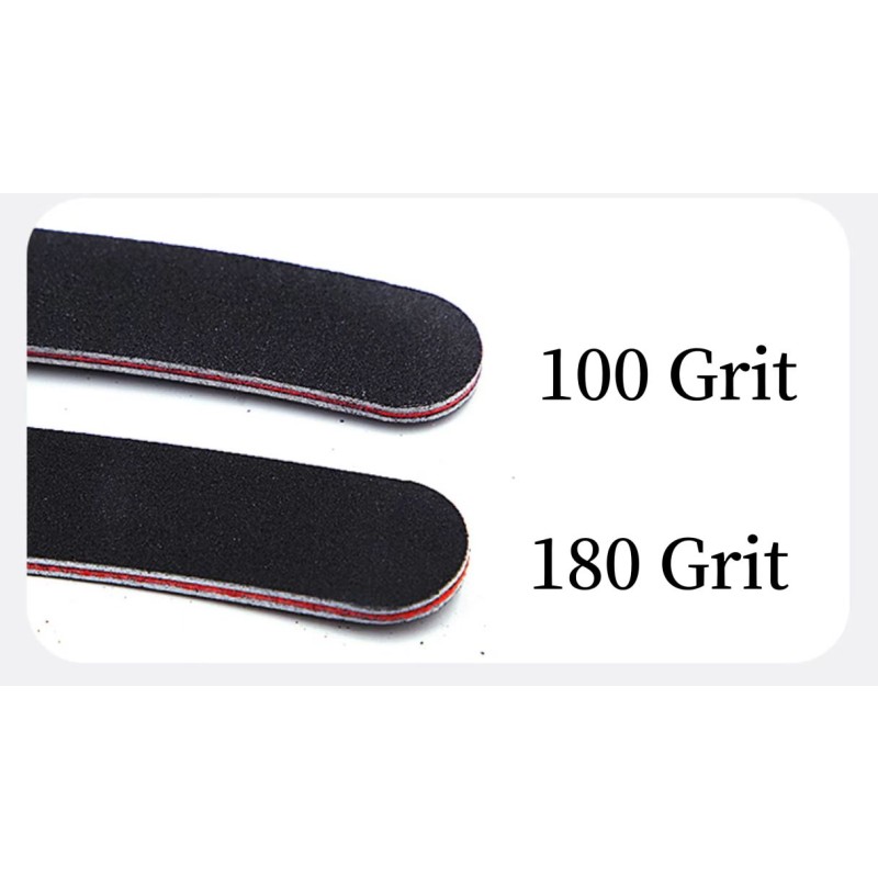 Custom Print Professional Nail Salon Tool Half Moon Disposable Zebra 100 180 Nail File Japanese Custom EVA Logo