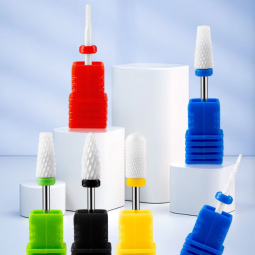 3/32'' (2.35mm) Professional E-File Ceramic Nail Drill Bit for Nail Drill Machine Nail Tool