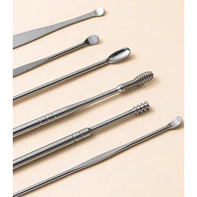 6 Pcs Earwax Removal Kit Earwax Set Professional Earwax Cleaning Tool Set with Case