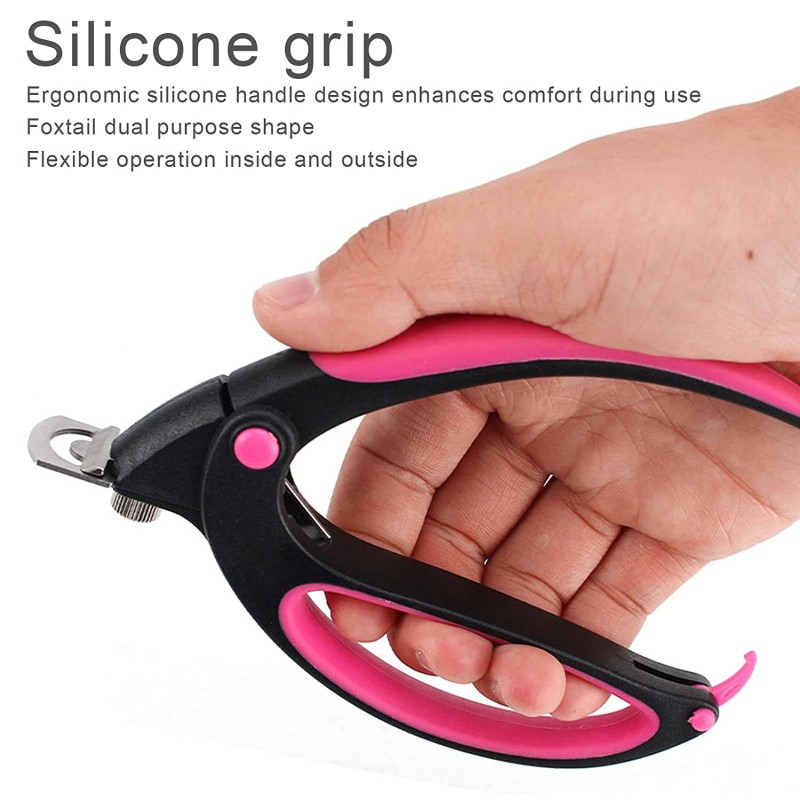 2023 New Professional Acrylic Nail Cutter Trimmer Nail Art Tool Acrylic Nail Cutter with Silicone Handle