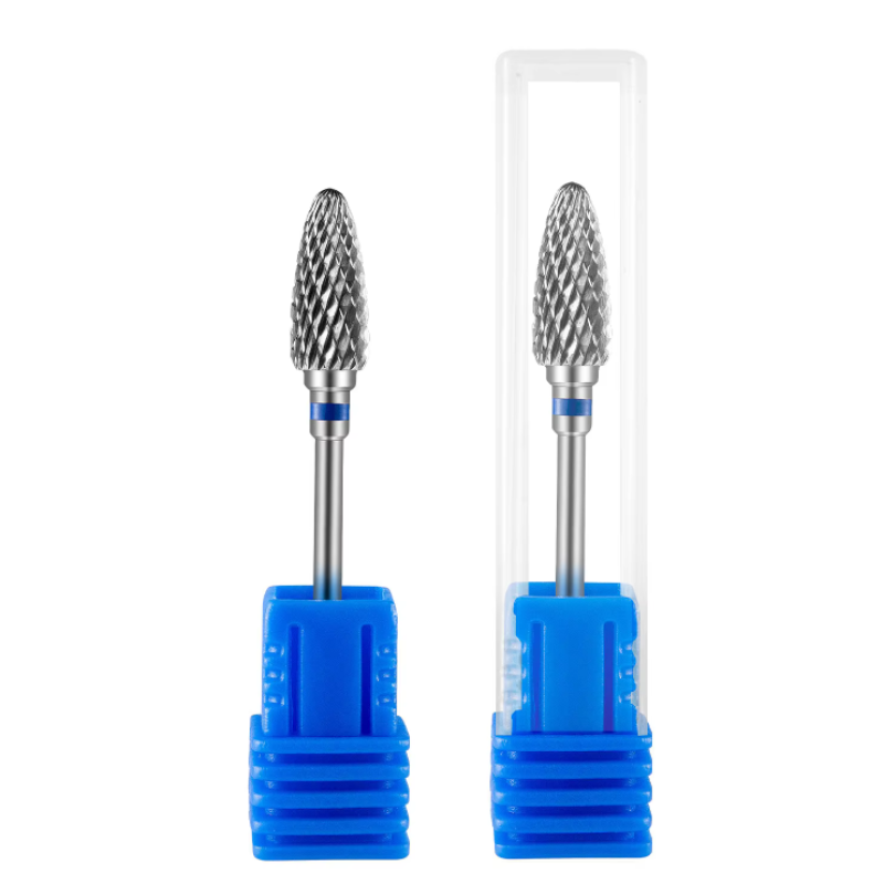 Acrylic or Gel Remover with Tapered Barrel Carbide and Stainless Steel Nail Drill Bit 3/32