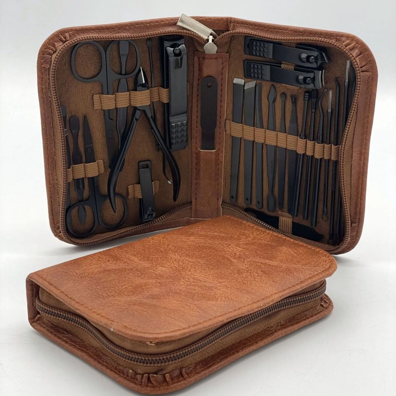 Custom Logo 26 Pcs Nail Art Set Nail Clipper Set Stainless Steel Professional Beauty Nail Cutter Set Pedicure Tools