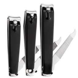Nail Clipper Stainless Steel Black Small Portable Nail Clipper