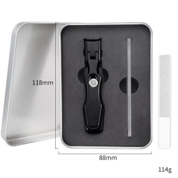 Wholesale Portable Stainless Steel Finger & Toenail Clipper with Container Splash-Proof Nail Cutter