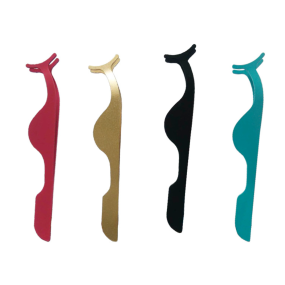 1 PC False Eyelash Tweezers False Eyelash Applicator Eyelash Extension Curler Tweezer Assistant Tweezers Makeup Tweezer Tool