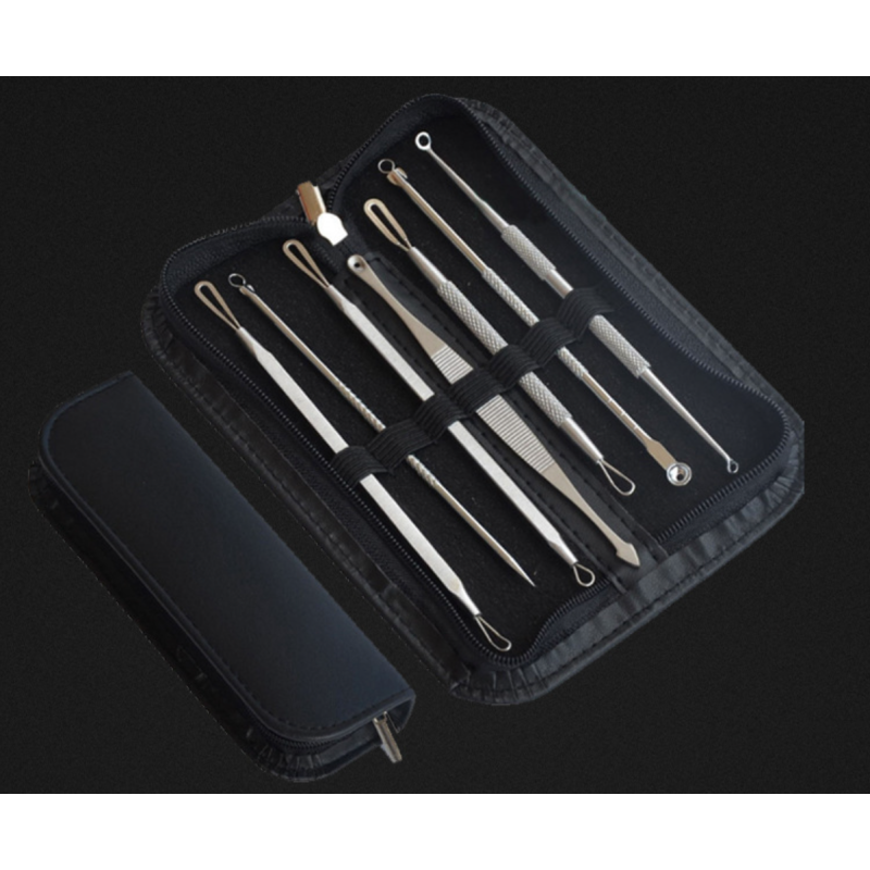 High Performance 7 Pcs Stainless Steel Blackhead Removal Tool Kit Pimple Blemish Remover Beauty Tool