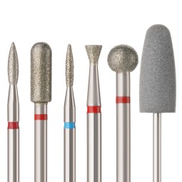 2.5mm Flame-Shaped Diamond Nail Drill Bit Cuticle High-Quality Nail Tool Cleansing Diamond Nail Drill Bit