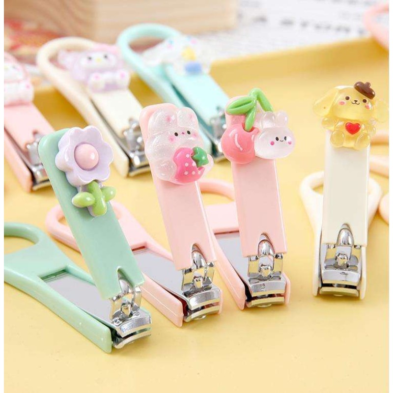 Cartoon Creative Fruit Flower Nail Clipper Cute Mini Nail Clipper Household Nail Clipper Manicure Pedicure Tool