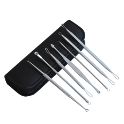 High Performance 7 Pcs Stainless Steel Blackhead Removal Tool Kit Pimple Blemish Remover Beauty Tool