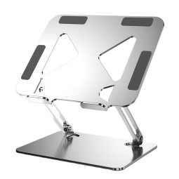 2024 New Lift & Fold Carbon Steel Computer Laptop Stand Ergonomic Design Improve Posture Tool OEM ODM