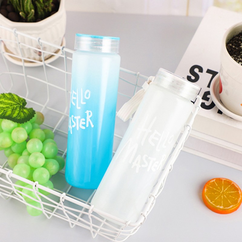 Wholesale Frosted Glass Cup with Color-Changing Logo Creative Advertising Perfect Beverage Sublimation Print Can Logo Gift Cup