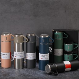 304 Stainless Steel Portable Tote Bag Gift Box Set Thermos Bottle & Insulated Bottle Water Custom Logo Wholesale Print Function