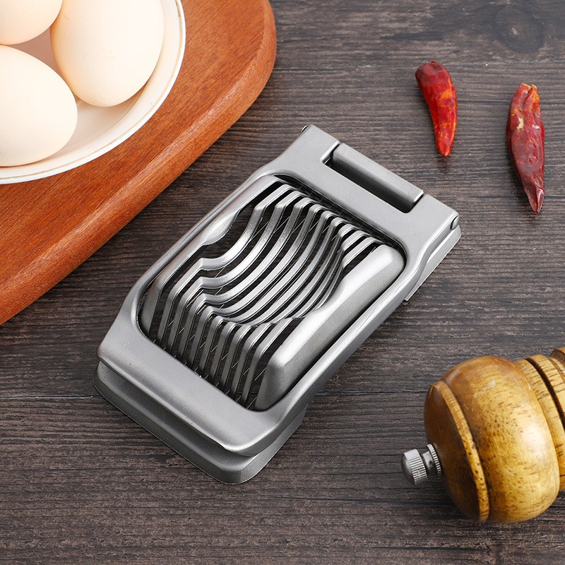 2024 New Wholesale Aluminum & Stainless Steel Wire Egg Slicer Dishwasher Safe Metal Egg Slicer