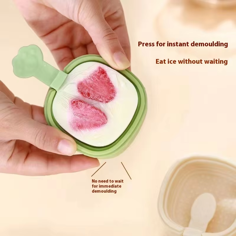 New High-Quality Transparent Crystal Ice Ball Mold Food-Grade Silicone Ice Cream Tool Sustainable Eco-Friendly