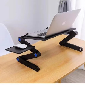 Custom Logo New Foldable Laptop Stand Height Adjustable Ergonomic Desk Computer Stand Aluminum Portable Laptop Riser
