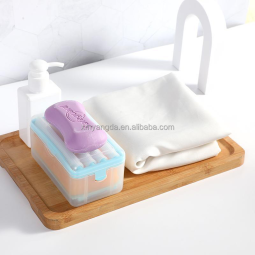 Labor-Saving Easy Clean Plastic Shower Cloth Holder Bathroom Storage Time Management Tool - Soap Dish